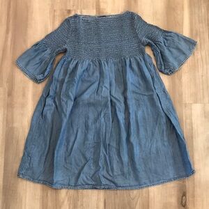 NWOT, Gap Kids, Size L, Chambray Dress with Smocking